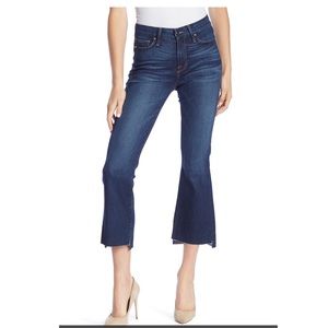 Good American Cropped Raw Step Hem Jeans size 4/27